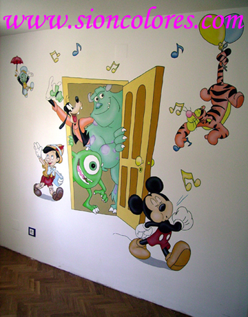 mural_decoracion_infantil_habitacion_ninos_disney
